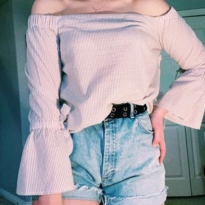 Off the shoulder long sleeve